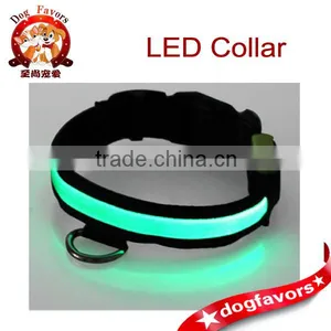 Adjustable LED Fiber Illumination Pet/Dog Collar, Medium, Green thumbnail-1