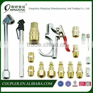 Air Tool Accessory Set Kit Quick Connect Couplers Brass thumbnail-2