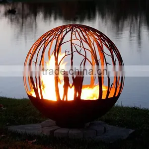 Wood Burning Fire Pit, Portable Barbecue Fire Pits , Ondoor Fire Pit thumbnail-3