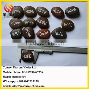 Natural Polished River Stone Engraved Inspired Words Rocks Quality Choice thumbnail-2