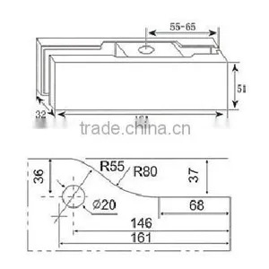 Stainless Steel Frameless Sliding Glass Door Fittings (DL-006) thumbnail-2