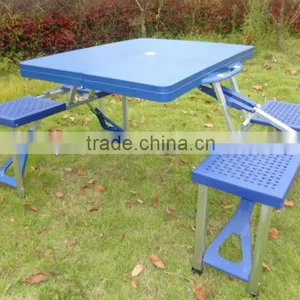 Outdoor Folding ABS Plastic Picnic Table thumbnail-3