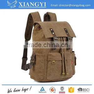 Unisex Leisure Simple Pure Color Canvas Computer Bag Backpack School Backpack Shipping Backpack New Design in 2016 thumbnail-1