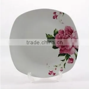 Cheap White Ceramic Dinner Plate / Round Ceramic Porcelain Flat Plate thumbnail-5