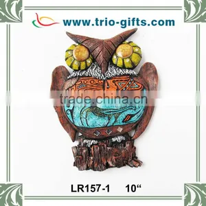 New Products 2015 Polyresin Souvenirs Owl Shape Wall Hanging thumbnail-1