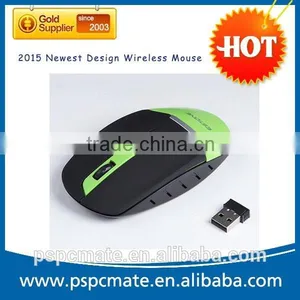 2015 Newest Design 2.4GHz USB Optical Red Light Wireless Mouse USB Receiver PC and Laptop thumbnail-1