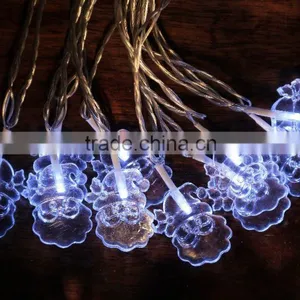 Xmas 10LED Santa Head Light Chain thumbnail-1
