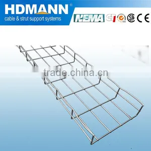 Standard Dimension Galvanized Wire Mesh Cable Tray /CE,NEMA,IOS Tested thumbnail-1