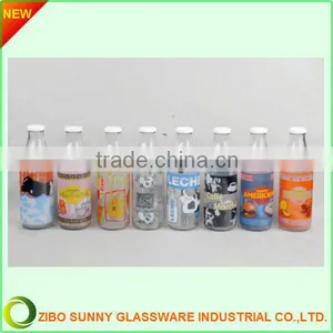 Milk Glass Bottle With Decal thumbnail-1