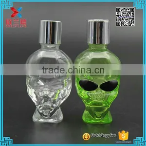 Hot Sale 50ml Cool Design Alien Shaped Transparent Glass Wine Bottles thumbnail-3