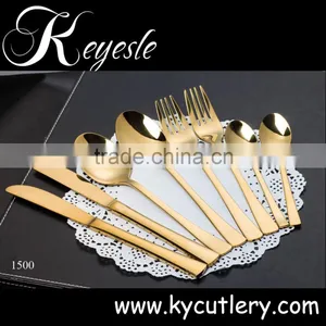 Gold Cutlery Set,flatware Set 4 Pcs,fork Spoon Set thumbnail-1