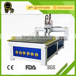 Pneumatic Tool Change Double Head CNC Wood Router for Sale QL-1325 thumbnail-1