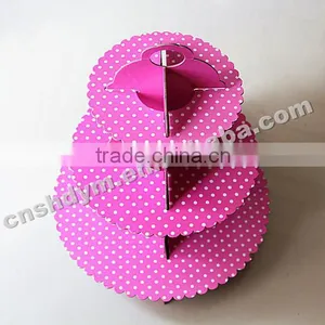 High Quality Cardboard Wholesale Cake Stand thumbnail-1