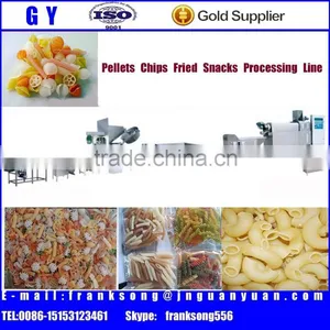 Single-screw Pellet Chips and Fried Snacks Food Processing Line thumbnail-1