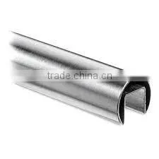 Glass Railing Round U-profile Stainless Steel Handrail Fittings thumbnail-1
