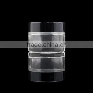 50g Empty Cosmetic Glass Jar Glass Bottle With Aluminum Black Cap thumbnail-1