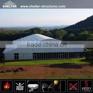 30m Temporary White PVC Fabric Dome Tent Industrial Warehouse Tent for Sale thumbnail-2