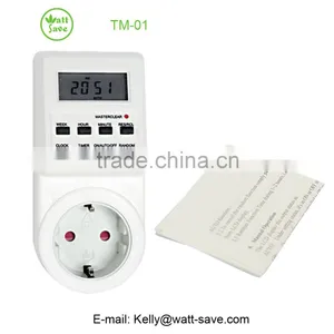 Smart Programmable Digital Timer Socket Switch Europe Plug 16A 3680W thumbnail-1