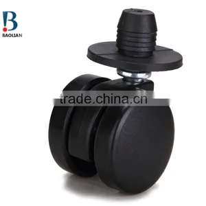 2016 Novelty Sales 30mm Black Nylon Swivel Furniture Twin Plastic Caster Wheels thumbnail-1