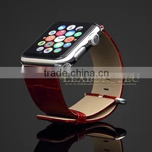 China Wholesale Leather Watch Strap for Apple Watch Band 42mm thumbnail-5