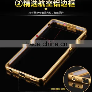 Luxury Mirror PC Back Case Aluminum Metal Bumper Case Cover For Huawei P9 Lite thumbnail-3