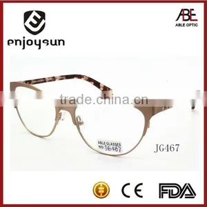 Best Brand Lady Promotional Custom Logo Metal Optical Spectacles thumbnail-1