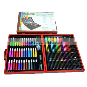 Wooden Box Art Set Coloring Set for 150pcs thumbnail-1