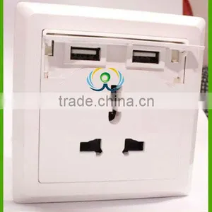 Hottest Sell Fast Duplex USB Wall Mount Socket Outlets thumbnail-1