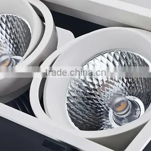 2015 New Design 2 Heads Recessed Frame High Power 2x45w Cob Led Grille Light thumbnail-4