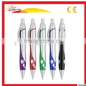 Best Quality Advertising Plastic Silver Ballpoint Pen thumbnail-1