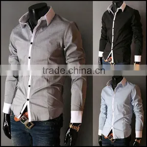 New Design Men Casual Shirts Latest Fashion Men Casual Shirts for Mens Shirt With 100%cotton Quality Choice thumbnail-1