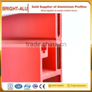 China Supplier Aluminum Polished Extrusion Window Frame Profile With Colorful Surface Treatment thumbnail-1