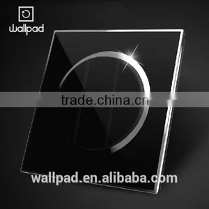 Best Selling Wallpad Black Waterproof Acrylic Glass 110~250V EU UK 3 Gang 2 Way Electric Power Supply Push Press Button Switch thumbnail-3