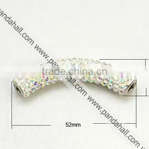 Polymer Clay Rhinestone Beads, With Stainless Steel Core(RB-G129-28) thumbnail-1
