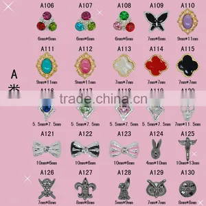 2016 New Popular 3D DIY Bow Alloy Nail Art Decotation Oppla Nail Rhinestone Decoration thumbnail-3