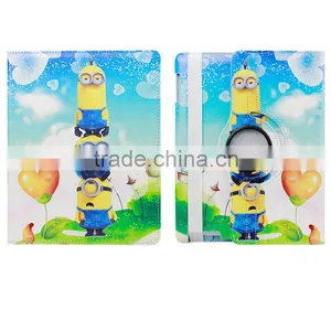 For IPad Air 3D Despicable Me 2 Rotation Leather Cover thumbnail-2