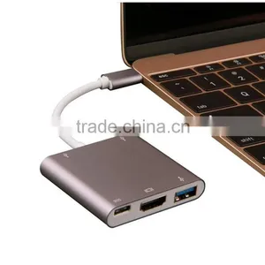 Wholesale USB 3.1 Type-c Hub Adapter for Apple Products Type c Hub thumbnail-1
