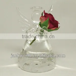 Glass Angel Flower Vase thumbnail-1