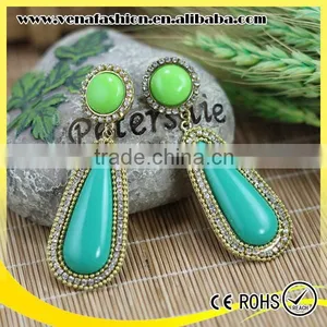 Colombian Emerald Green Earring, Vintage Emerald Earrings Quality Choice thumbnail-3