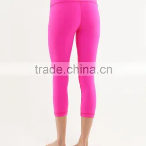 Wholesale Cheap Top Selling Newest Design High End Sports Wear Women Yoga Capri Pants thumbnail-3