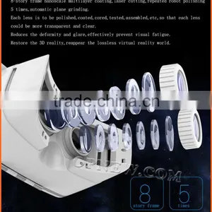 2016 Hot Selling VR BOX 2.0 Virtual Reality Glasses 3D VR Headsets Helmet With Bluetooth Remote Controller thumbnail-2