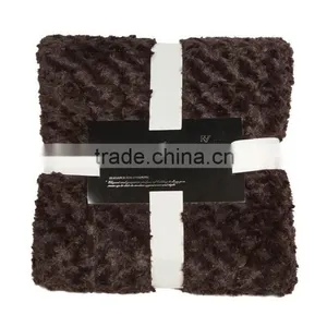 100% Polyester Plain Thick pv Fleece Gifts Promotional Blanket thumbnail-2
