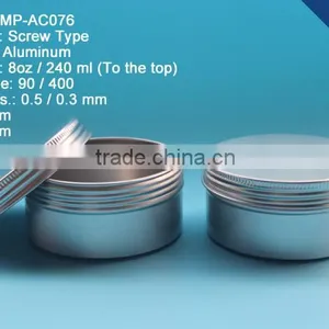 240g 8oz Aluminum Screw Container, 8oz 240ml Aluminum Box, 8oz 240g Aluminum Tin Quality Choice thumbnail-1