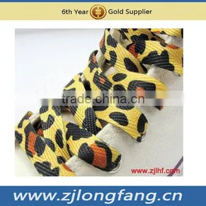 Leopard Printed Flat Shoelaces thumbnail-1