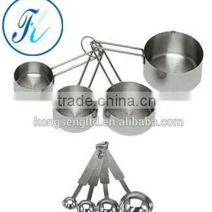 Stainless Steel Measuring Spoon and Measuring Cups Set thumbnail-1