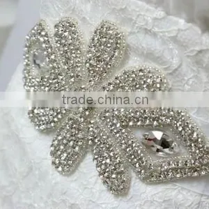 Fancy Rhinestone Wedding Belts and Bridal Sashes for Dress Handmade WA019 thumbnail-2
