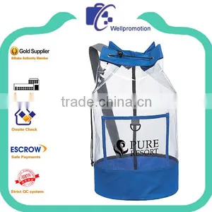 Waterproof Clear Pvc Stadium Barrel Sling Bag Quality Choice thumbnail-1