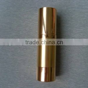 SGS Certificated UV Plating Golden 15ml ,30ml and 50ml Airless Cosmetic Bottle thumbnail-1