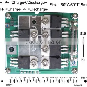 Pcb/pcm/bms for 59.2V 16S Li-ion Battery Packs thumbnail-1