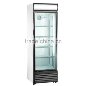 Nice Price Glass Door Stainless Steel Freezer for Beverage thumbnail-1